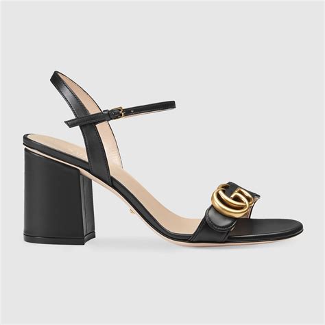 gucci logo sandals heels|high heel gucci sandals women.